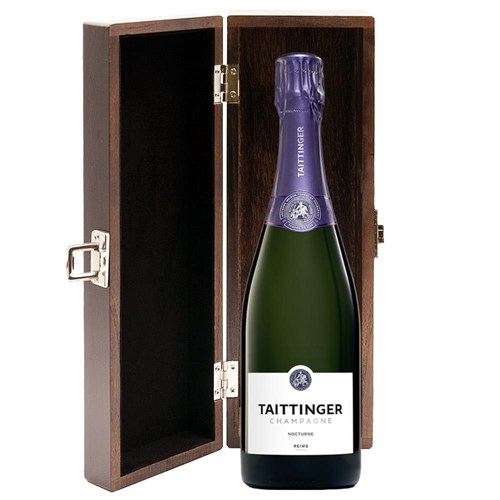 Taittinger Nocturne NV Champagne, 75cl in Elm Wood Gift Box